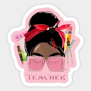 Black teacher Sticker